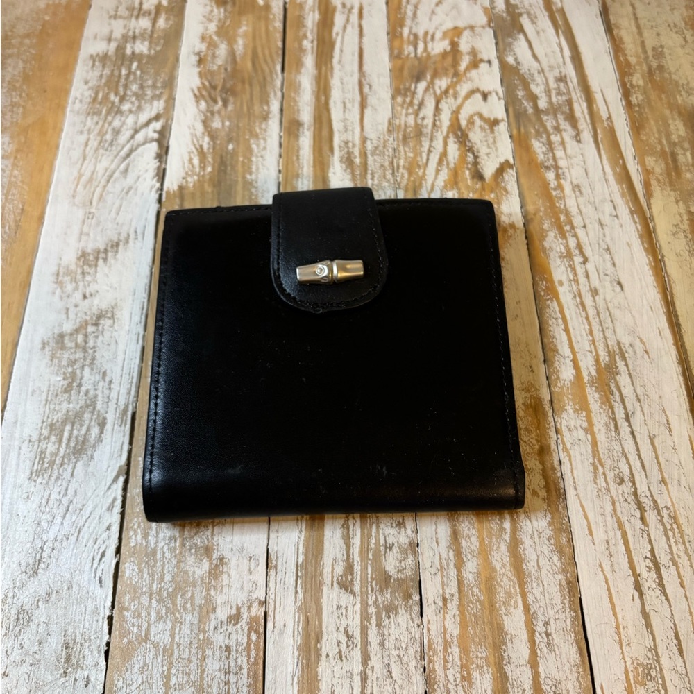 Longchamp Black Leather Wallet